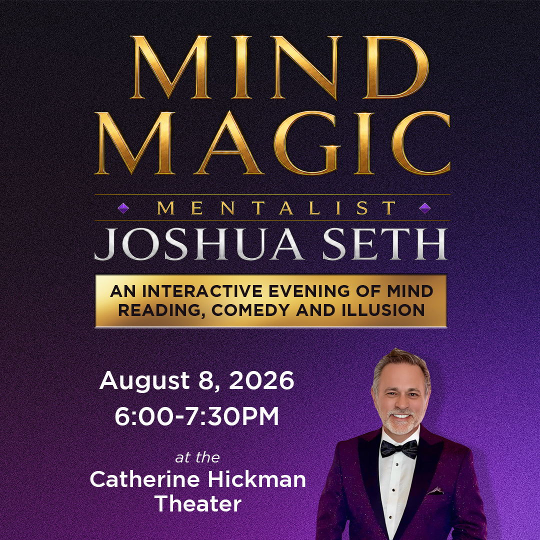 An unforgettable evening of comedy, mind reading, and impossible demonstrations with award-winning mentalist Joshua Seth.